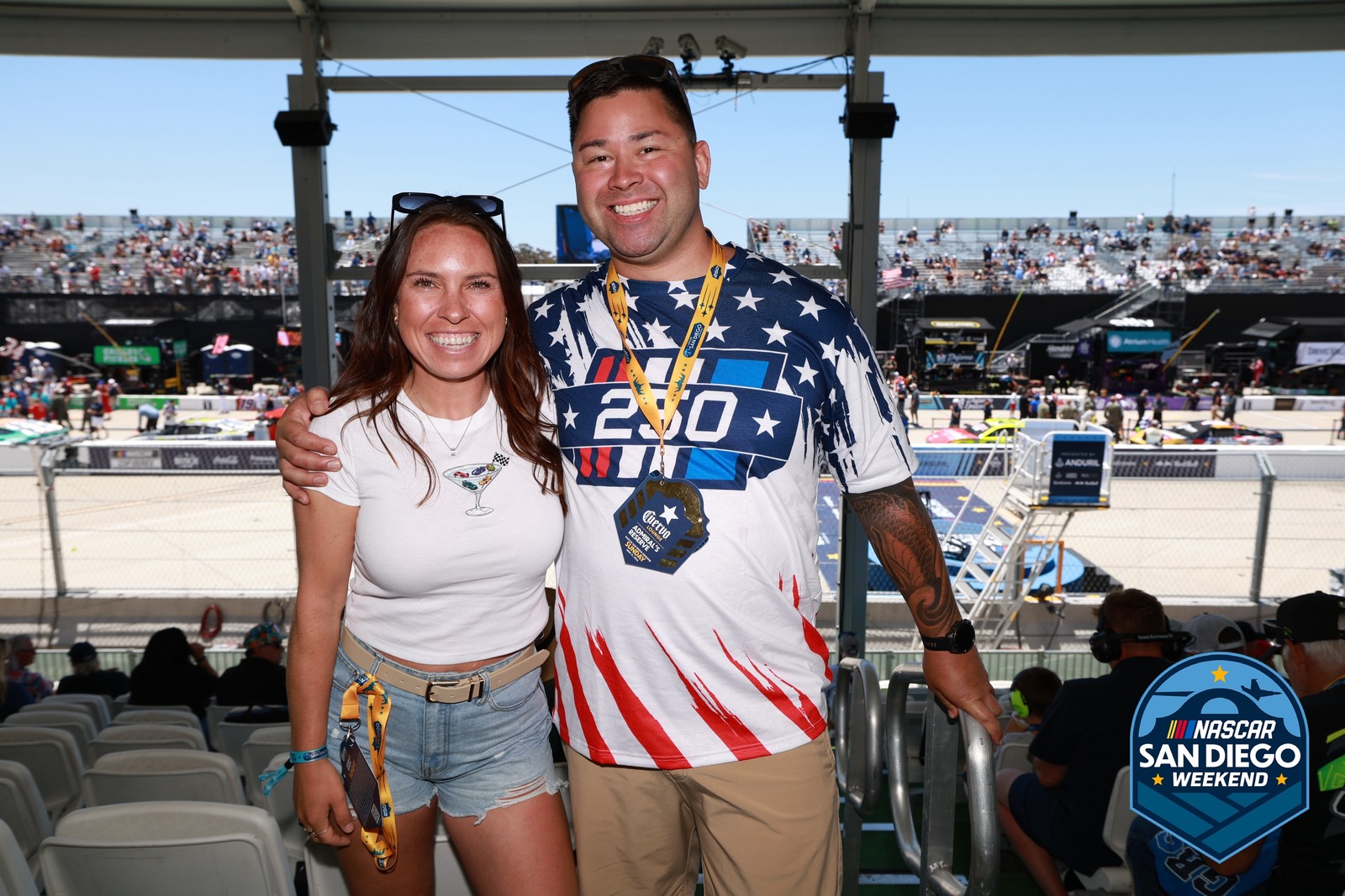 A guest at NASCAR San Diego