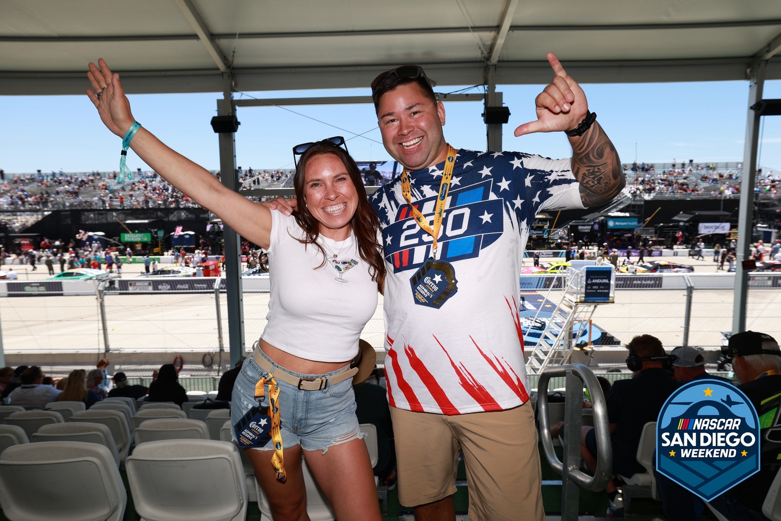 A guest at NASCAR San Diego