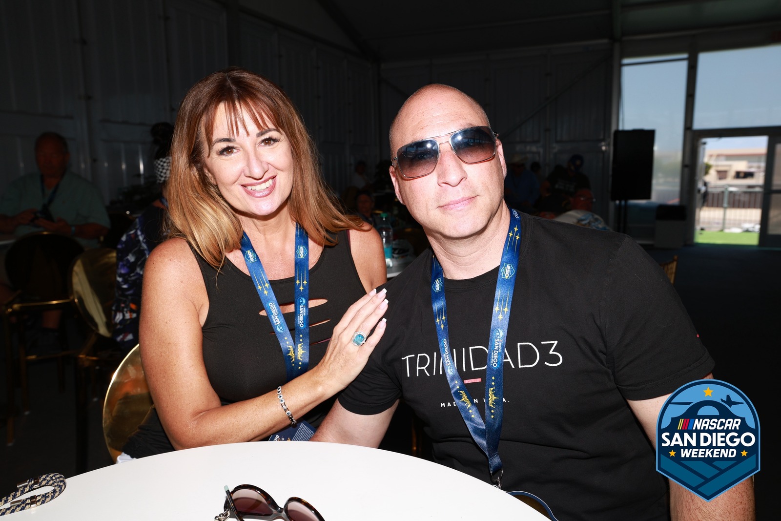 A guest at NASCAR San Diego