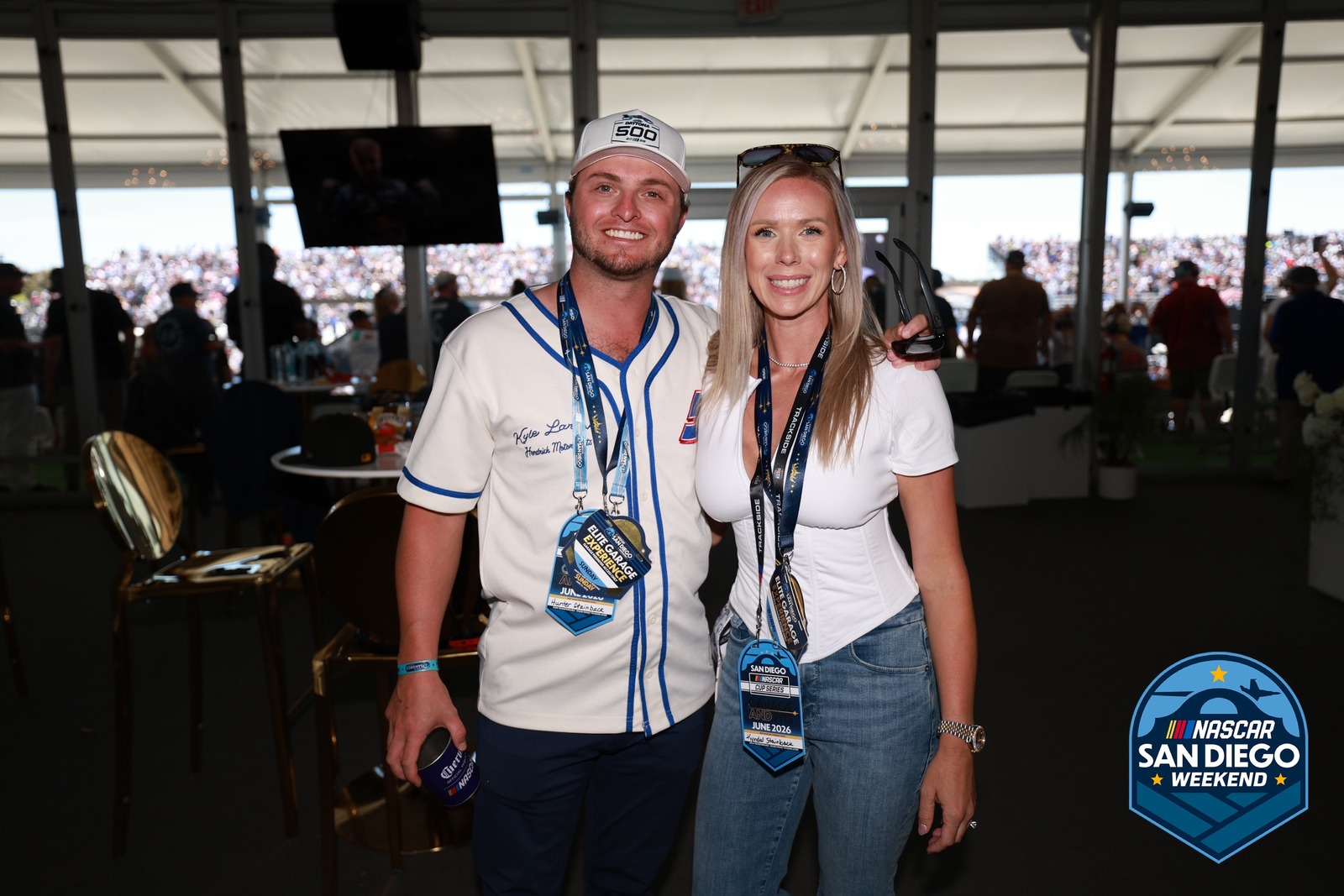 A guest at NASCAR San Diego