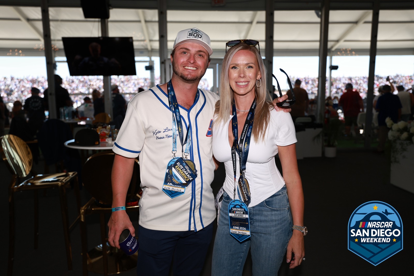 A guest at NASCAR San Diego