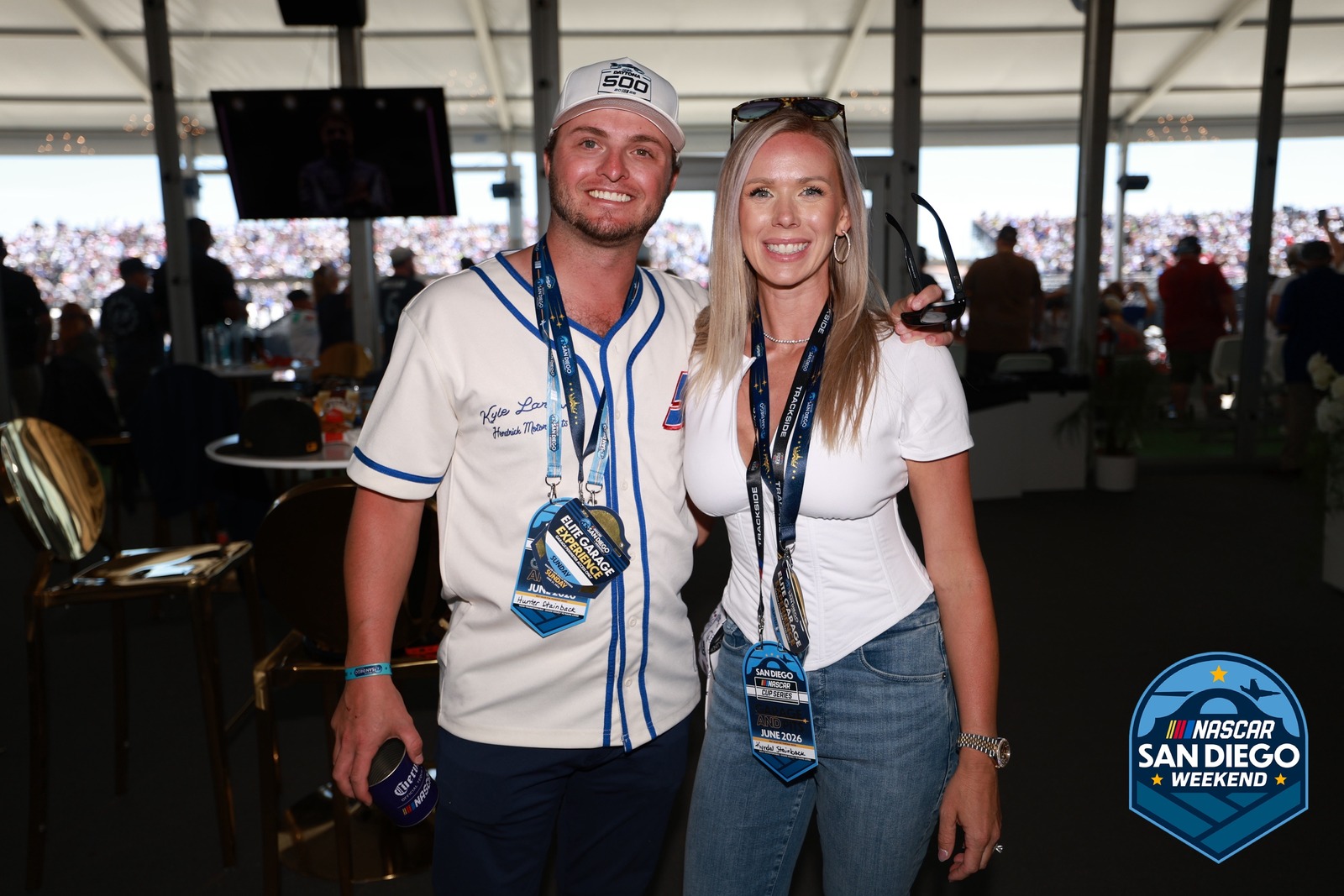A guest at NASCAR San Diego