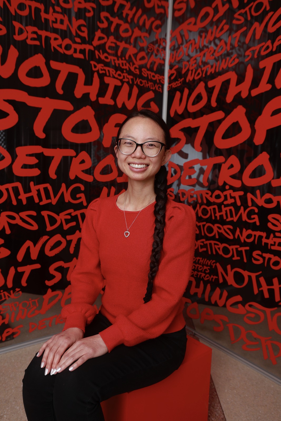 A guest at Nothing Stops Detroit