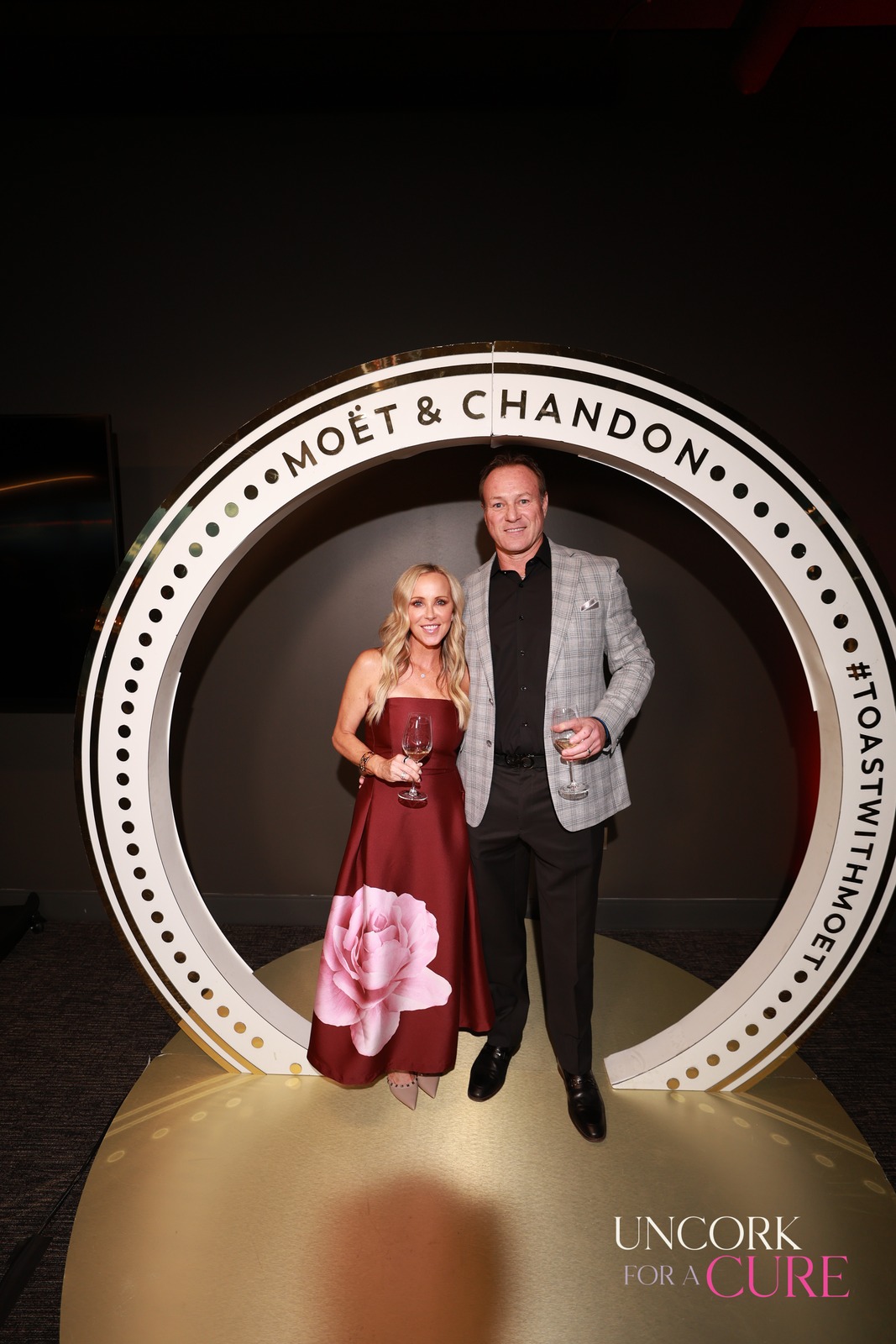 A guest at Uncork for a Cure
