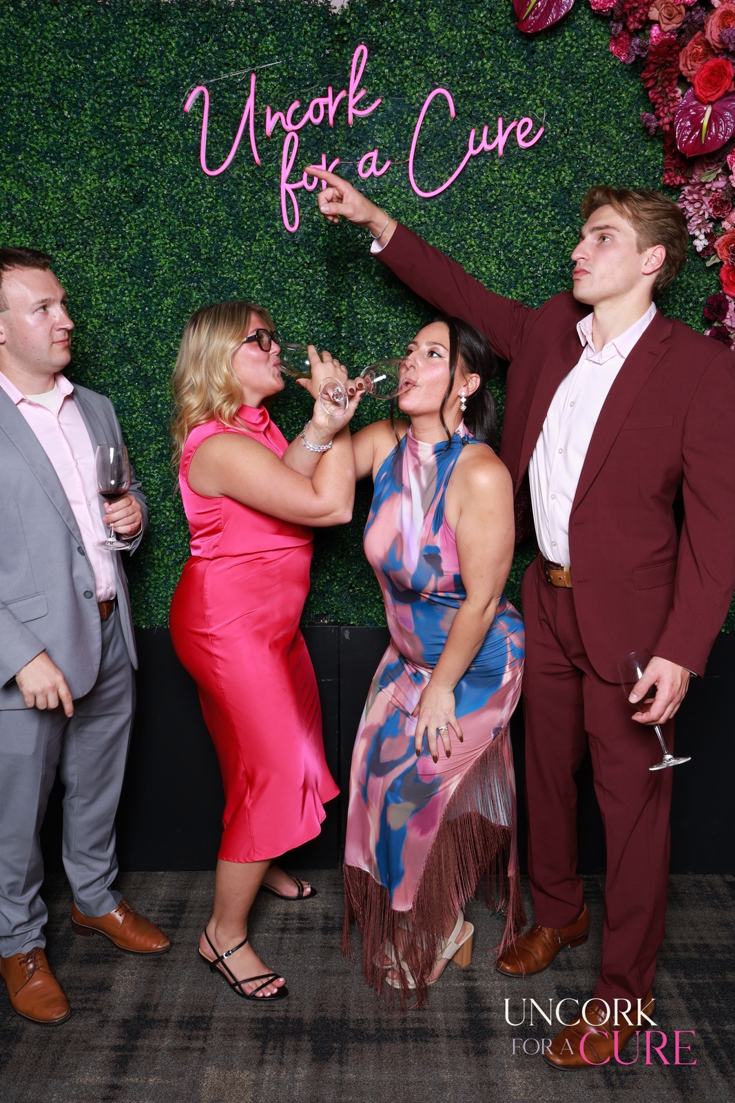 A guest at Uncork for a Cure